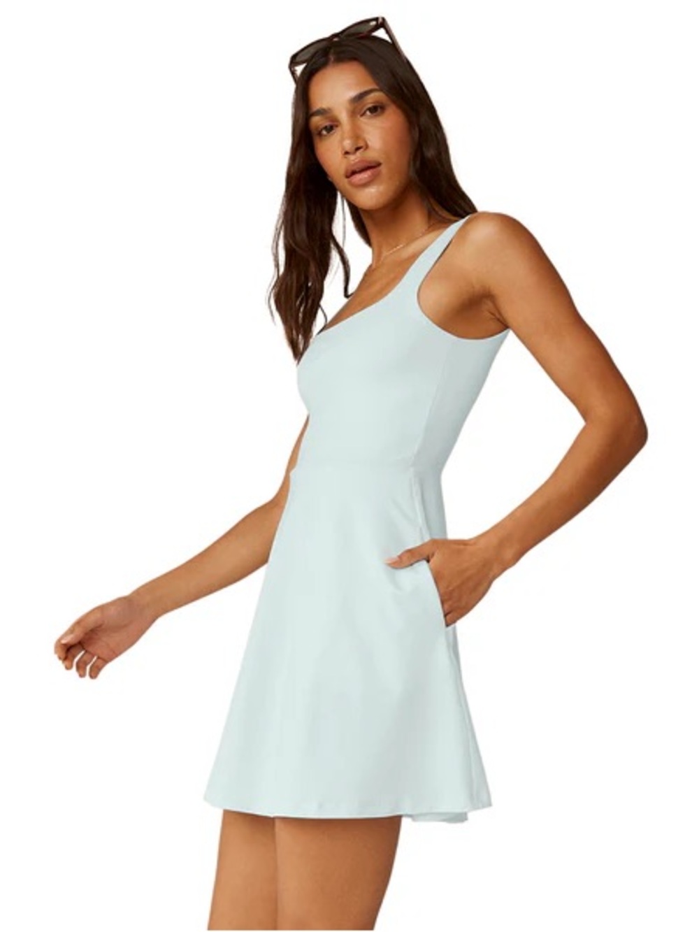 🆕 Beyond Yoga Charmed Mini Dress in Tropical Waters - L